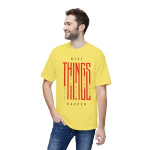Make Things Happen Light Color - Unisex Midweight T-Shirt - Ecofriendly - Image 43