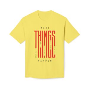 Make Things Happen Light Color - Unisex Midweight T-Shirt - Ecofriendly - Image 44