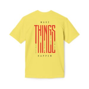 Make Things Happen Light Color - Unisex Midweight T-Shirt - Ecofriendly - Image 45