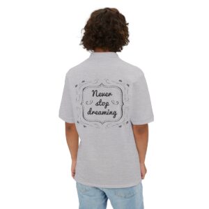 Never Stop Dreaming Men's Piqué Polo - Image 19