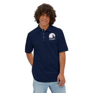 Let Your Dreams Come True Men's Piqué Polo - Image 14
