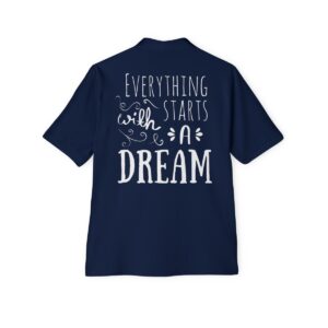 Everything Starts With A Dream Men's Piqué Polo - Image 13