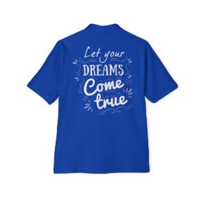 Let Your Dreams Come True Men's Piqué Polo - Image 23