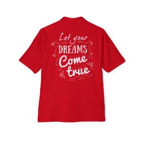 Let Your Dreams Come True Men's Piqué Polo - Image 28