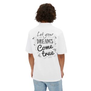 Let Your Dreams Come True Men's Piqué Polo - Image 6