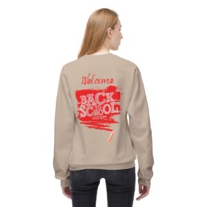 Welcome Back to School Red Unisex Midweight Soft Style Fleece Crewneck Sweatshirt - Image 28