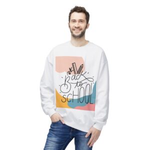 Back to School for Teachers Unisex Midweight Soft Style Fleece Crewneck Sweatshirt - Image 7