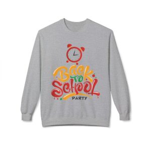 Back to School Party for Teachers Unisex Midweight Soft Style Fleece Crewneck Sweatshirt - Image 2