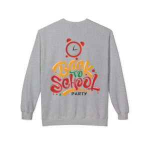 Back to School Party for Teachers Unisex Midweight Soft Style Fleece Crewneck Sweatshirt - Image 3