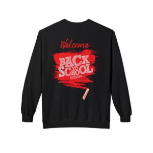 Welcome Back to School Red Unisex Midweight Soft Style Fleece Crewneck Sweatshirt - Image 21