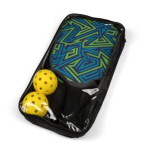Zigzag Pattern Design Pickleball Kit - Image 4