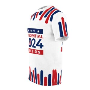 Presidential 2024 Election Stripes T-Shirt - Cut & Sew Tee (AOP) - Image 4