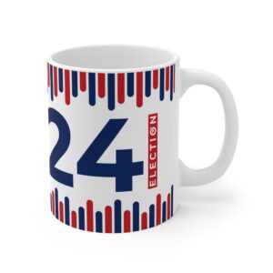 Presidential 2024 Election Stripes Mug 11oz - Image 4