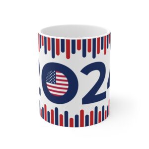 Presidential 2024 Election Stripes Mug 11oz - Image 2