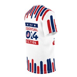 Presidential 2024 Election Stripes T-Shirt - Cut & Sew Tee (AOP) - Image 5