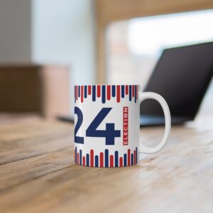 Presidential 2024 Election Stripes Mug 11oz - Image 6