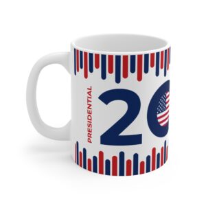 Presidential 2024 Election Stripes Mug 11oz - Image 3