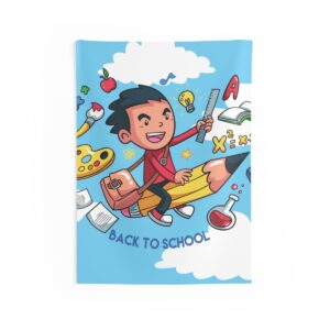 Welcome Back to School Indoor Wall Tapestries - Image 2