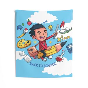 Welcome Back to School Indoor Wall Tapestries - Image 3