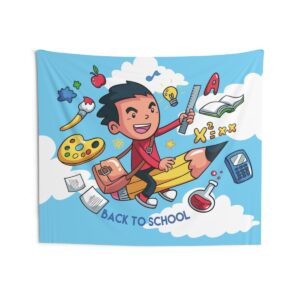 Welcome Back to School Indoor Wall Tapestries - Image 7