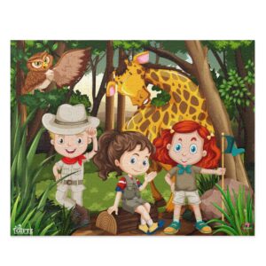 Kids in Jungle Jigsaw Puzzle (120, 252, 500-Piece) - Image 2