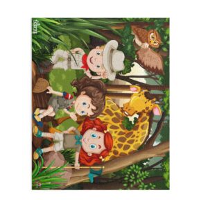 Kids in Jungle Jigsaw Puzzle (120, 252, 500-Piece) - Image 3