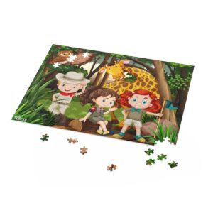 Kids in Jungle Jigsaw Puzzle (120, 252, 500-Piece) - Image 4