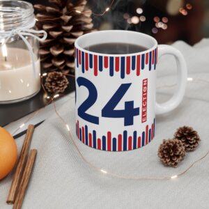 Presidential 2024 Election Stripes Mug 11oz