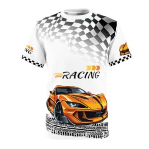 Drag Racing Lover - Unisex Cut & Sew Tee (All Over Print) - Image 2