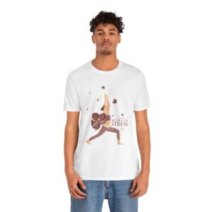 Yoga Reduces Stress - Unisex Jersey Short Sleeve Tee - Image 41