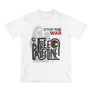 Stop The War, Free Palestine - Unisex Organic Staple T-Shirt (Eco-friendly) - Image 6