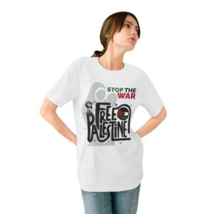 Stop The War, Free Palestine - Unisex Organic Staple T-Shirt (Eco-friendly) - Image 8