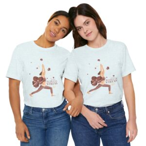 Yoga Reduces Stress - Unisex Jersey Short Sleeve Tee - Image 26