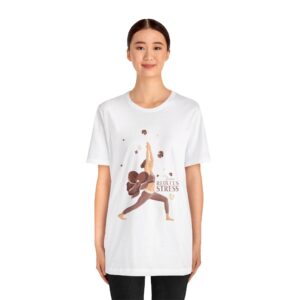 Yoga Reduces Stress - Unisex Jersey Short Sleeve Tee - Image 40