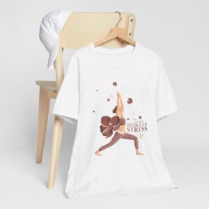 Yoga Reduces Stress - Unisex Jersey Short Sleeve Tee - Image 30