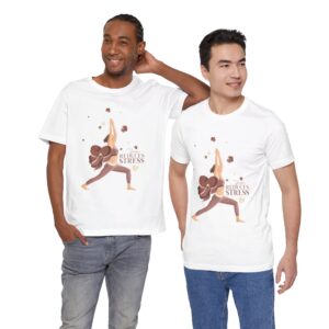 Yoga Reduces Stress - Unisex Jersey Short Sleeve Tee - Image 57
