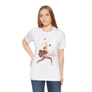 Yoga Reduces Stress - Unisex Jersey Short Sleeve Tee - Image 42
