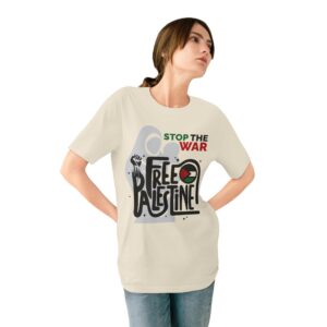 Stop The War, Free Palestine - Unisex Organic Staple T-Shirt (Eco-friendly) - Image 16