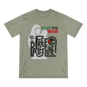 Stop The War, Free Palestine - Unisex Organic Staple T-Shirt (Eco-friendly) - Image 2