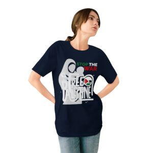 Stop The War, Free Palestine - Unisex Organic Staple T-Shirt (Eco-friendly) - Image 28
