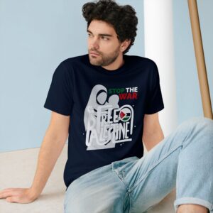 Stop The War, Free Palestine - Unisex Organic Staple T-Shirt (Eco-friendly) - Image 25