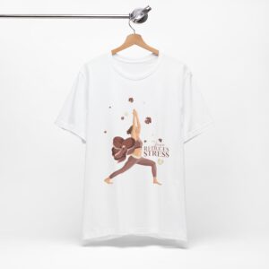 Yoga Reduces Stress - Unisex Jersey Short Sleeve Tee - Image 37