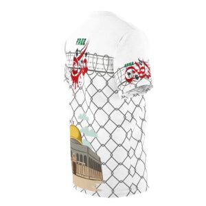 Free Gaza, Free Palestine - Unisex Cut & Sew Tee (AOP) - Image 5
