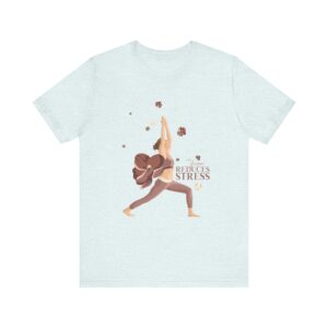 Yoga Reduces Stress - Unisex Jersey Short Sleeve Tee - Image 2