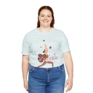 Yoga Reduces Stress - Unisex Jersey Short Sleeve Tee - Image 15