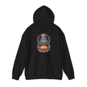 Halloween Scary Owl on Pumpkin Unisex Heavy Blend™ Hooded Sweatshirt - Image 17