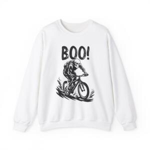 Boo Halloween Cycling - Unisex Heavy Blend™ Crewneck Sweatshirt - Image 13