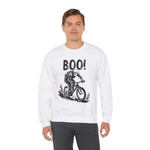Boo Halloween Cycling - Unisex Heavy Blend™ Crewneck Sweatshirt - Image 12