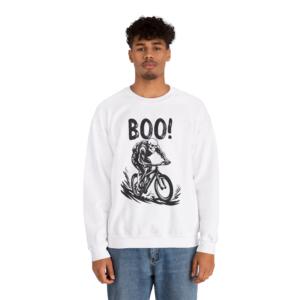 Boo Halloween Cycling - Unisex Heavy Blend™ Crewneck Sweatshirt - Image 17