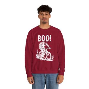 Boo Halloween Cycling - Unisex Heavy Blend™ Crewneck Sweatshirt - Image 6